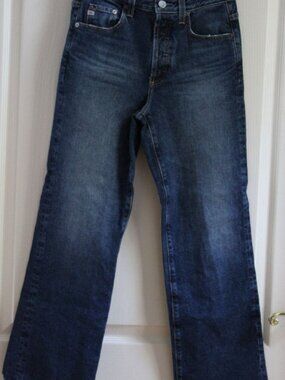 Adriano Goldschmied Kinsley High Rise Pop Crop Jeans | Size 27R | Blue